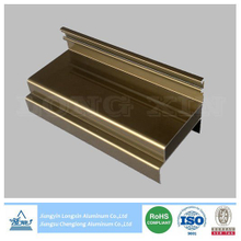 Brown Anodized Aluminum Extrusion Profile for Windows