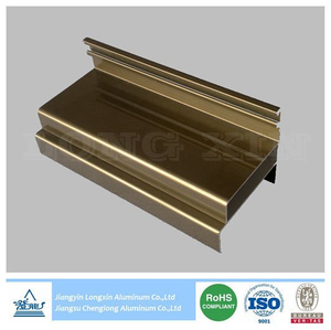 Brown Anodized Aluminum Extrusion Profile for Windows