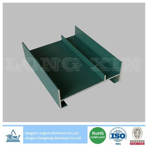 Green Powder Coated Aluminium Profile for Sliding Window