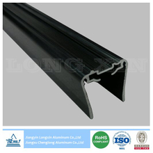 Black Anodized Aluminium Profile for Bathroom Curtain