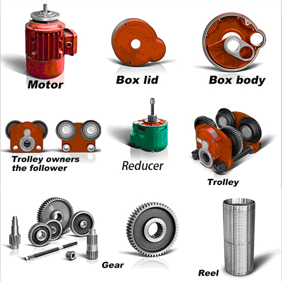 henan mine electric hoist key parts