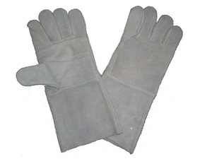1303 cow split welder gloves reinforced palm