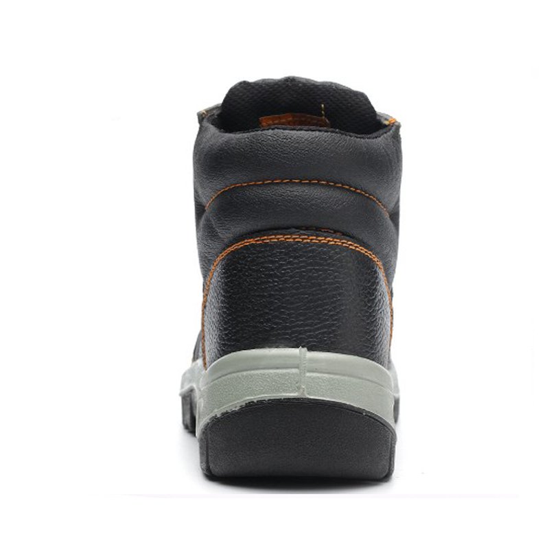 HS638 black steel toe industrial safety shoes for worker