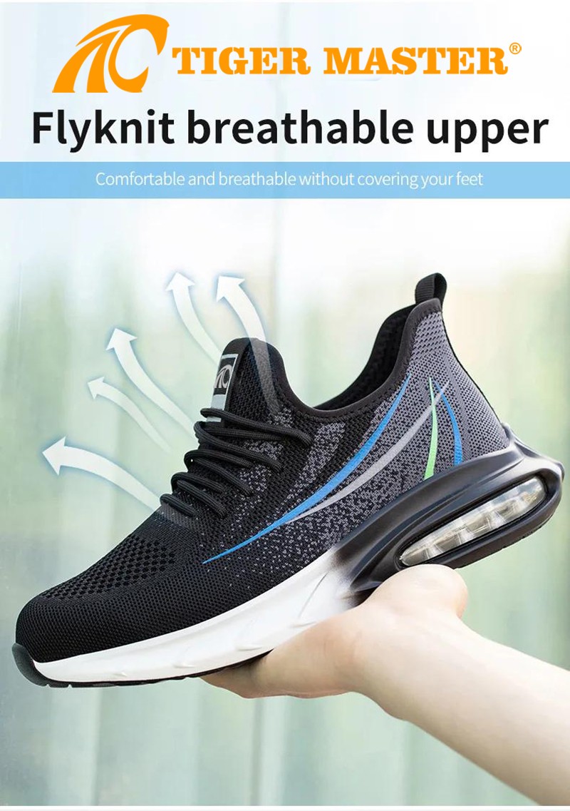Air Cushion EU Steel Toe Sport Safety Shoes for Men
