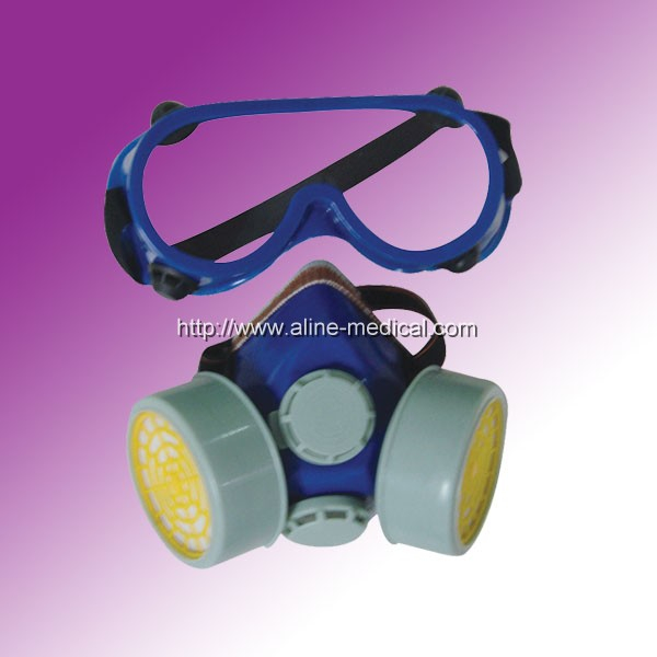 Chemical Respirator+Goggle