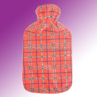 Rubber Hot Water Bottles W/Cloth Cover