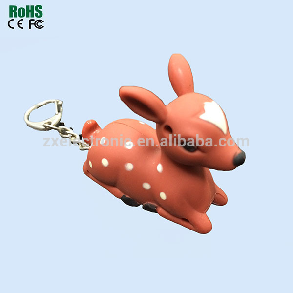 Custom sound effect keychain with recordable sound