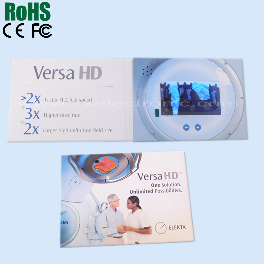 Promotional lcd video brochure card/video brochure
