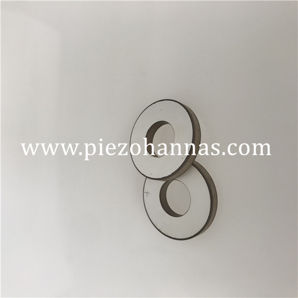 Componente de anel de cerâmica PZT 4 piezoelétrico para máquina de lavar roupa