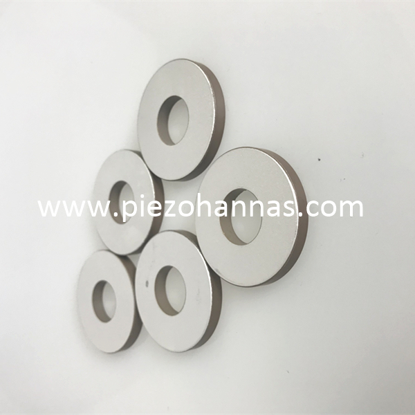 PZT 4 componente de anillo de cerámica piezoeléctrico para lavadora