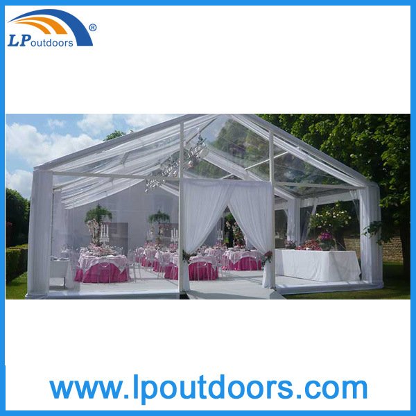 Роскошный прозрачный шатер для романтической свадьбы на открытом воздухе