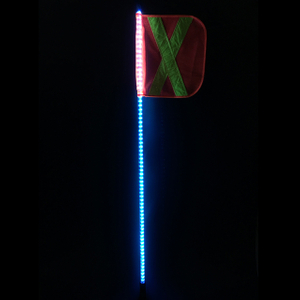 6ft Solid color LED lighted whips