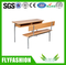 Wooden Double Combo School Desk and Chair (SF-37D)