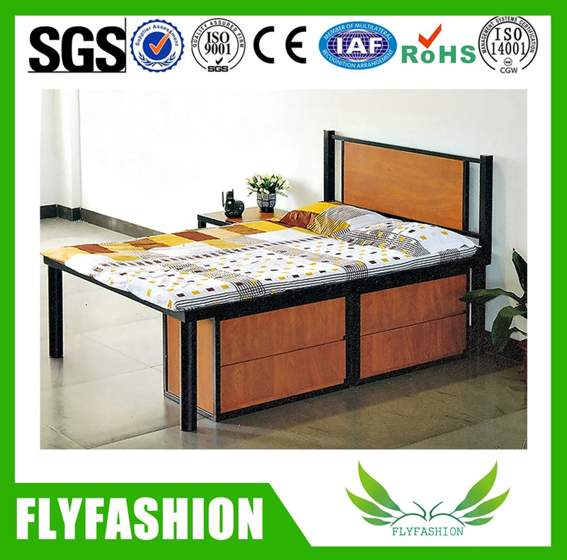 wooden flat single bed bedroom furniture (BD-08)