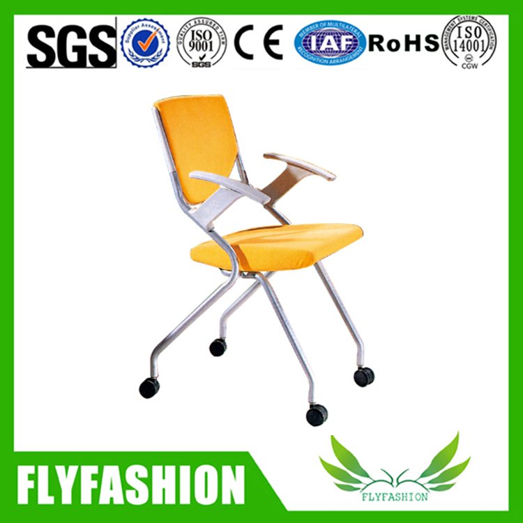 High quaity fabric stackable swivel training chair for office(OC-123)