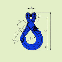G100 SPECIAL CLEVIS SELF-LOCKING HOOK