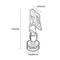 Magnetic POP Sign Clip with Clear Knuckle PS04M-CL