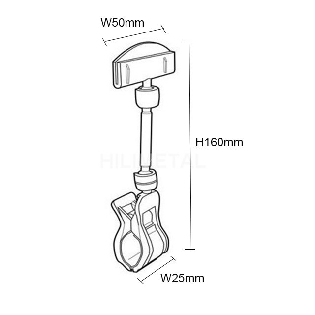 Clear Modular Sign Holders for Stores PST5-PL