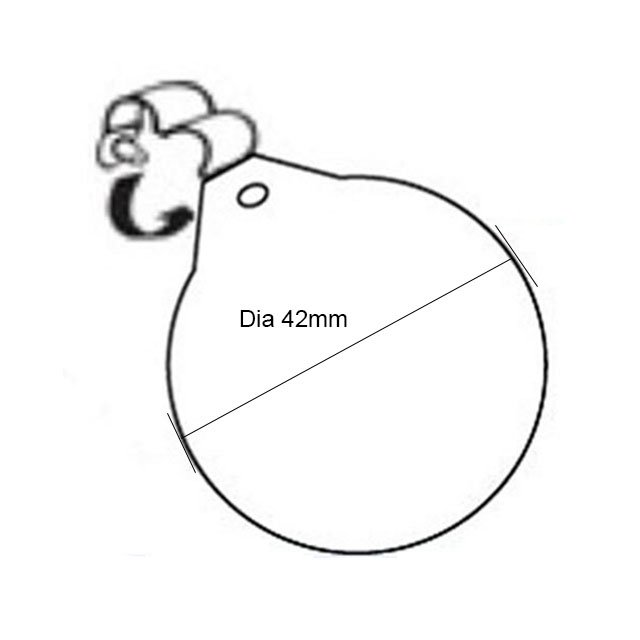 Round Ticket Holder For Wire Fixture SG-C27