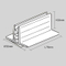 Wide Base Adhesive Sign Gripper Base W30mm SG-C16S