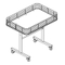 Black Folding Dump Table WM-S09 
