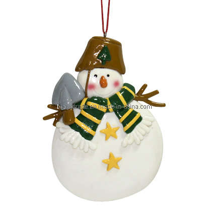 Clay Dough Snowman Ornament (BKC0116)