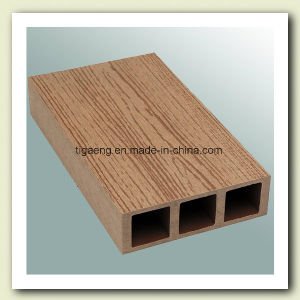 Cubierta de suelo al aire libre del Decking pl&aacute;stico de madera del compuesto WPC