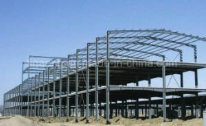 Supermercado resistente de la estructura de acero del bajo costo/centro temporal grande de la oficina/de exposici&oacute;n