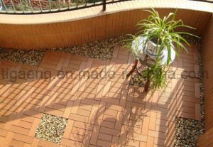 Suelo al aire libre impermeable respetuoso del medio ambiente de gama alta del Decking de WPC