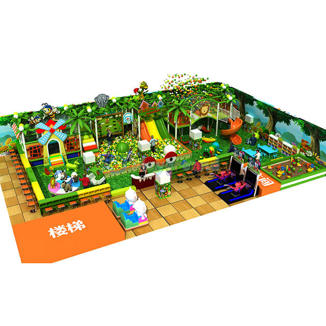 Jungle Theme Entertainment Equipment Kids Indoor Playground