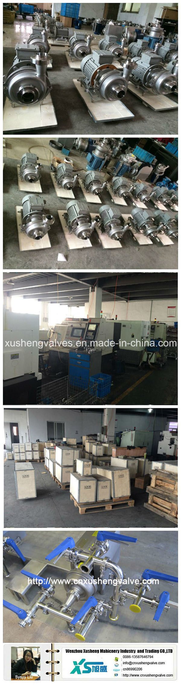 Санитарно-техническое оборудование из нержавеющей стали с мотор-центробежным насосом ABB