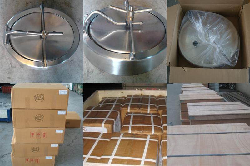 Санитарная крышка люка давления овальной формы из нержавеющей стали Ss304