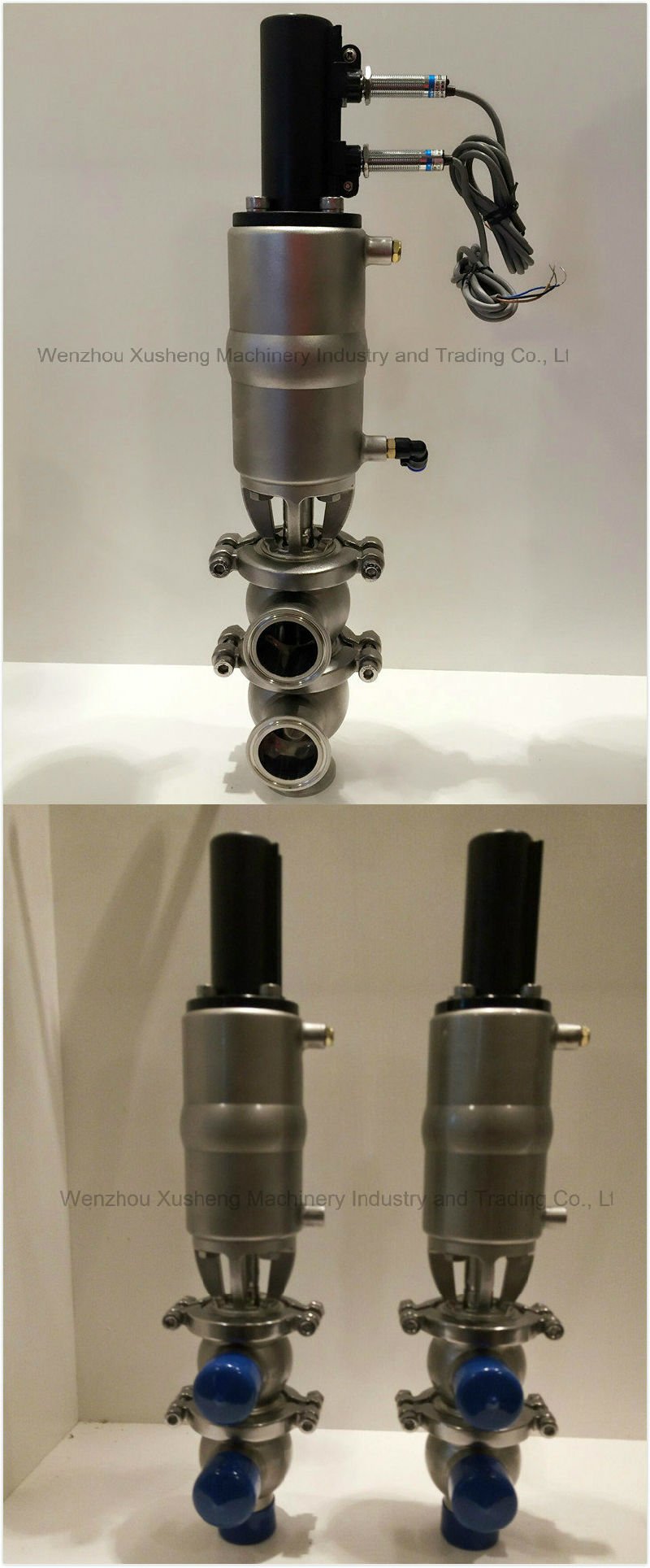 Пневматический распределительный клапан из нержавеющей стали SS304 для пищевой промышленности