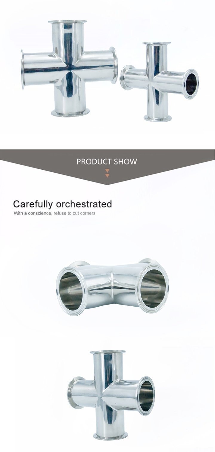 Санитарный зажим из нержавеющей стали SS304 Four Cross