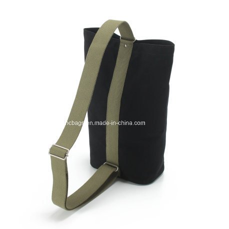 Black Canvas Traveling Bag Single Shoulder Crossbody Bag (WKB-006)