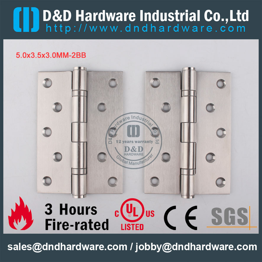 D & D Hardware Stainless Steel 304 5x3.5x3-2bb Pintu DDSS011 