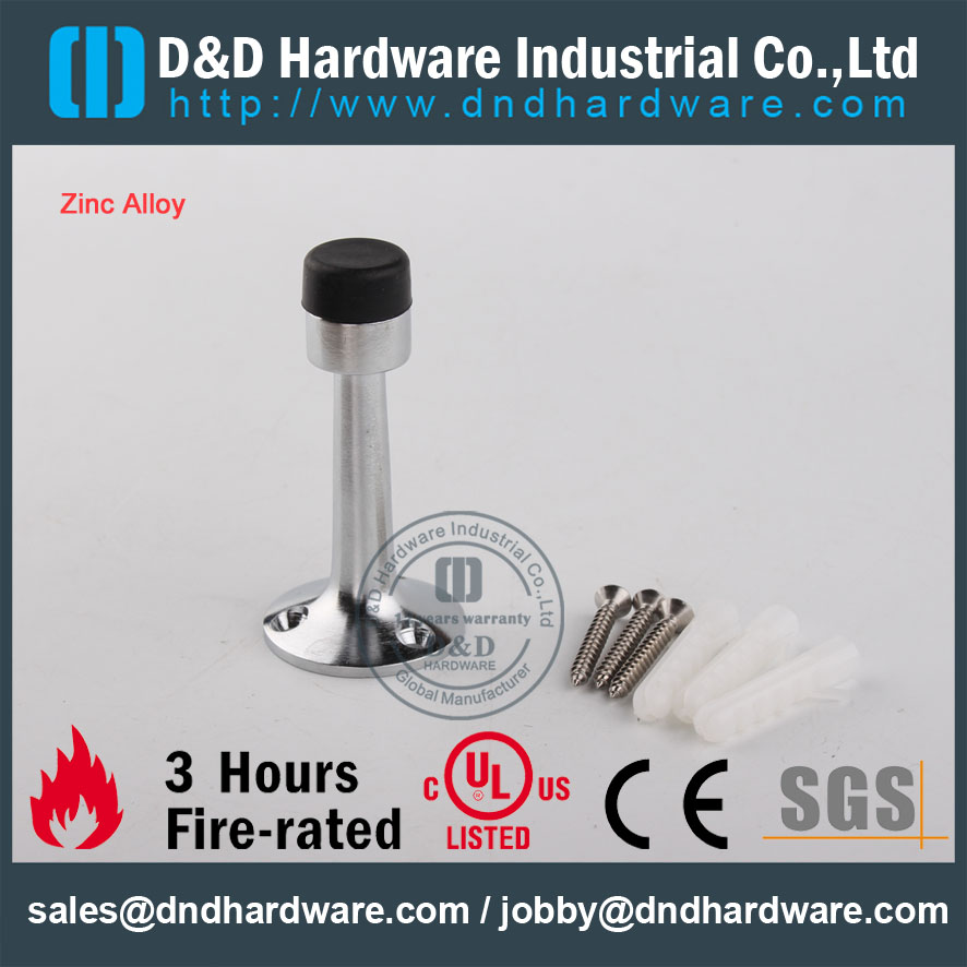D&D Hardware-Zinc Light Modern Interior Door Stopper DDDS019