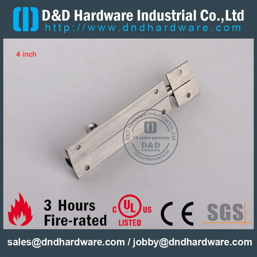 D & D Hardware-porta de aço inoxidável porta de encaixe parafuso DDDB024