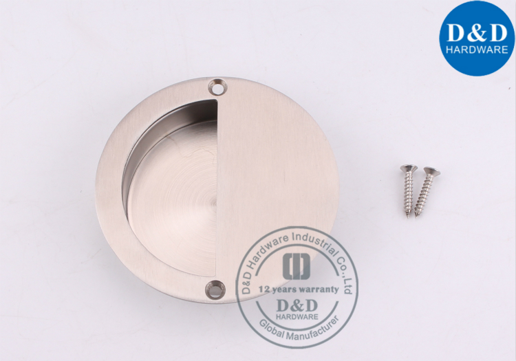 SUS304 Circular escondido gaveta Flush Puxa-D & D Hardware
