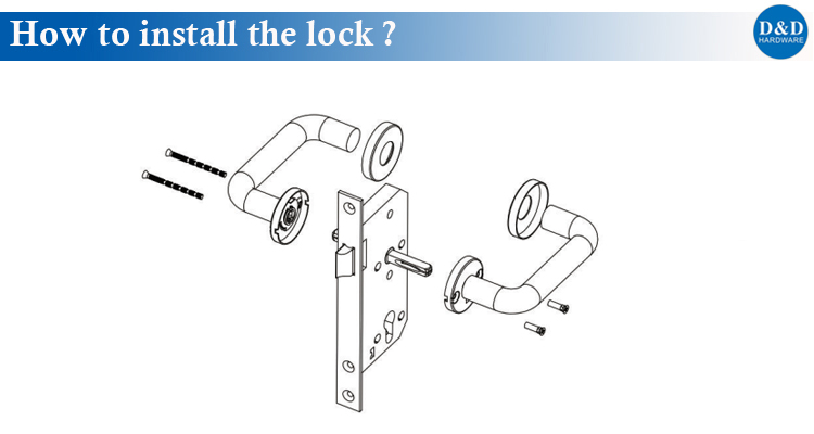 D&DハードウェアからのCE Mortise Lockのインストール