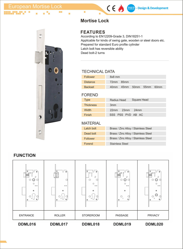 Mortise Lock-D&Dハードウェア