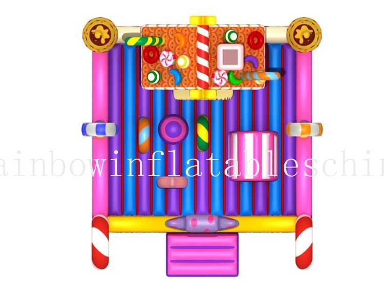 RB01050(8.5x7.5x5.5m) Inflatable Candy funcity colorful house bouncy inflatable castle