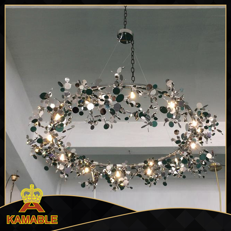 Декоративный серебряный подвесной светильник из нержавеющей стали (MK16-T1012)