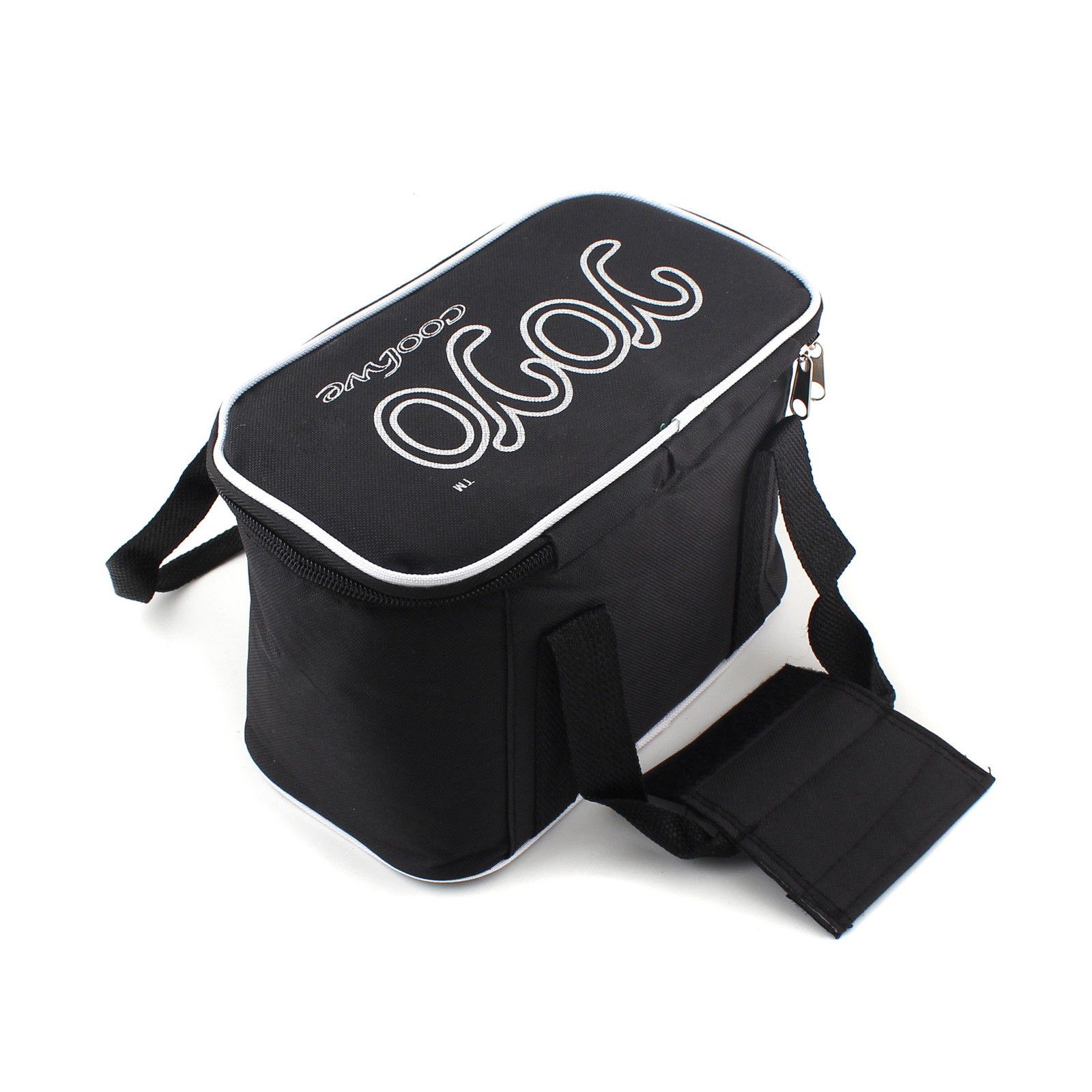 Black Portable waterproof Lunch Bag with Insulated Cooler