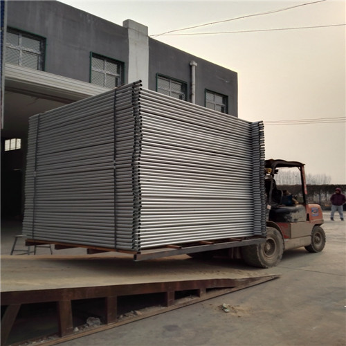 Temporary Fencing Panels hot dipped galvanized Before welding OD 32 pipes x 2.00mm 2100mm x 2400mm
