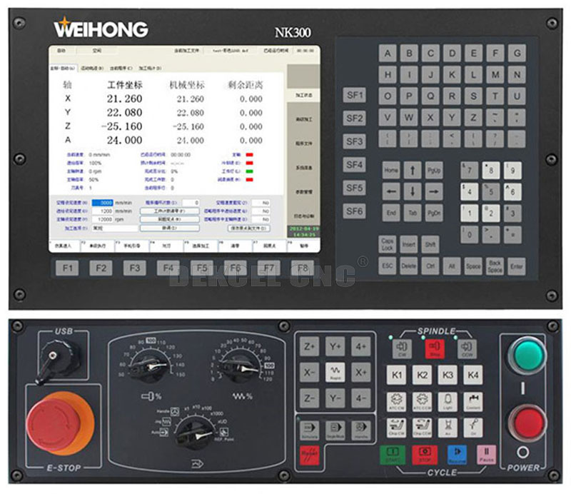 sistema del contro del nk 300 del ranurador del CNC