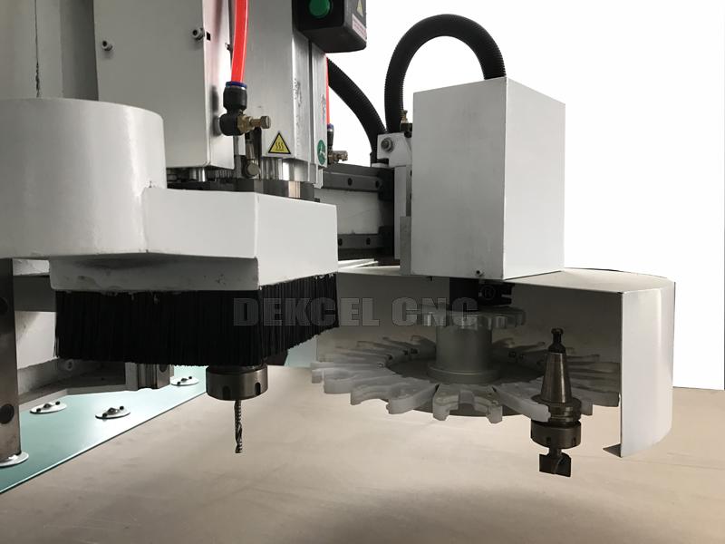 ranurador del CNC del atc de madera del eje de rotaci&oacute;n de 9.0kw HSD