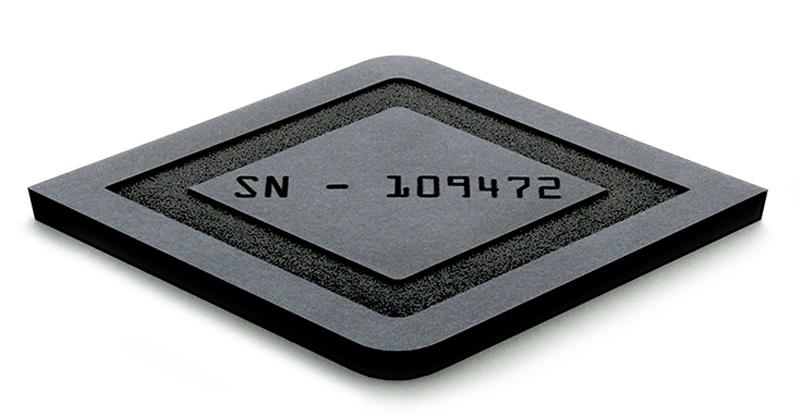 grabador de goma del laser