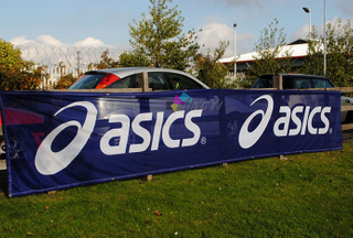 Outdoor Large Size Dye Sublimation Polyester Fabric Mesh Banner With Grommets Eyelets