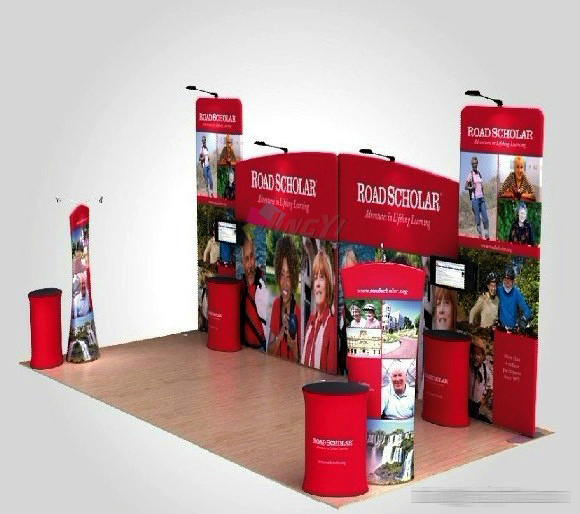 10FT Exhibition Combination TradeShow Booth, Exhibition Display Stand item, Combined 20FT Booth, Easy assemble Portable aluminum tension fabric Banner booth